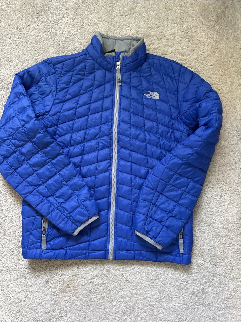 The North Face Kids Blue Quilted Puffer Jacket